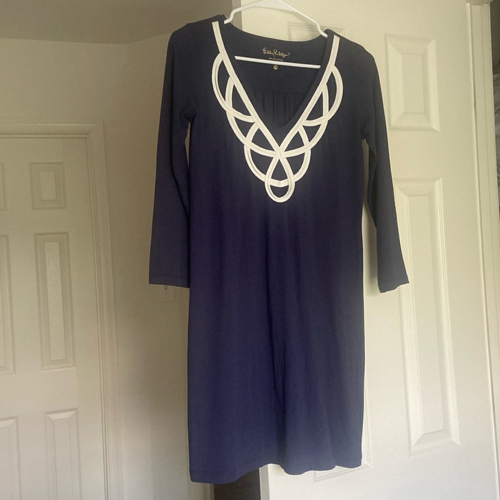XS Lilly Pulitzer Brewster Dress Navy